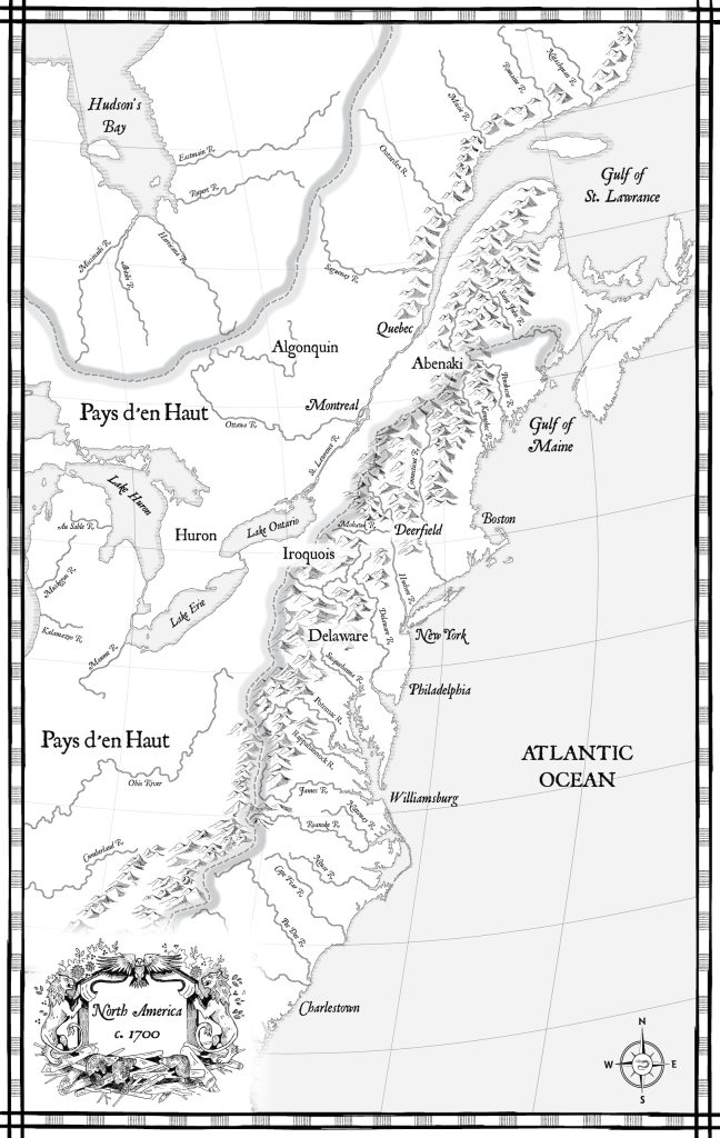 Map of Colonial America. Cartouche artist: Agnes Potter Lord